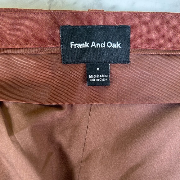 FRANK & OAK Eleanor Slim Fit Pant Size 8 - Picture 5 of 11